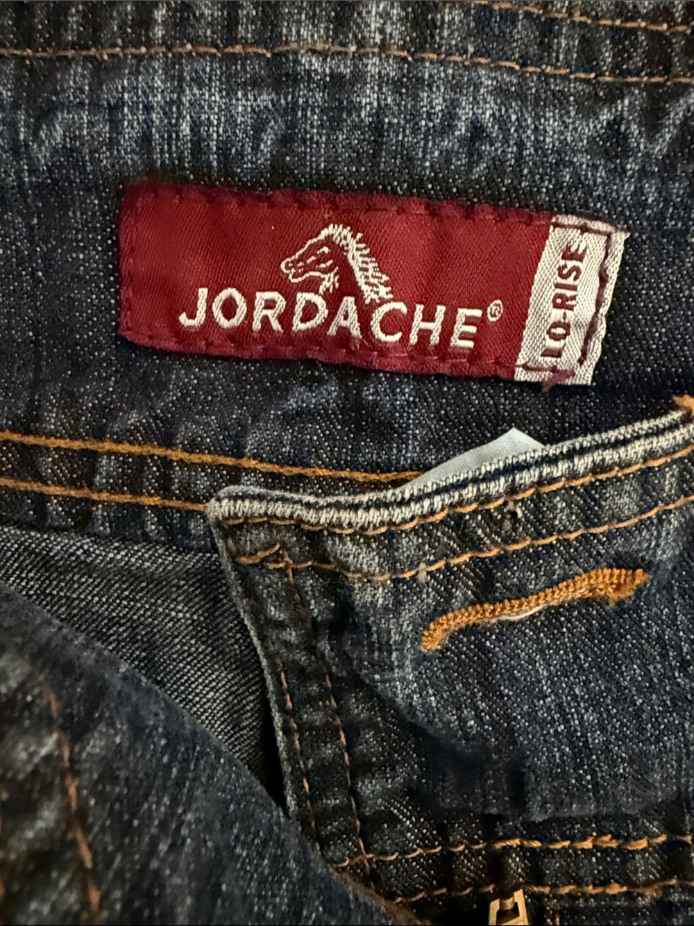 Jordache Dark Blue Denim Belted Shorts - Picture 3 of 3